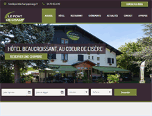 Tablet Screenshot of hotel-restaurant-voiron.fr
